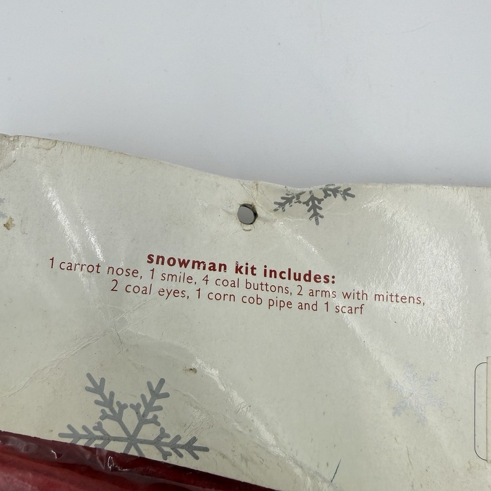 Vtg Build A Snowman Decorating Kit Outdoor Play Snowman in a Box 2000s Y2K - Picture 9 of 9